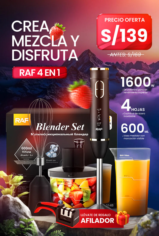 BATIDORA Y LICUADORA RAF 4 EN 1