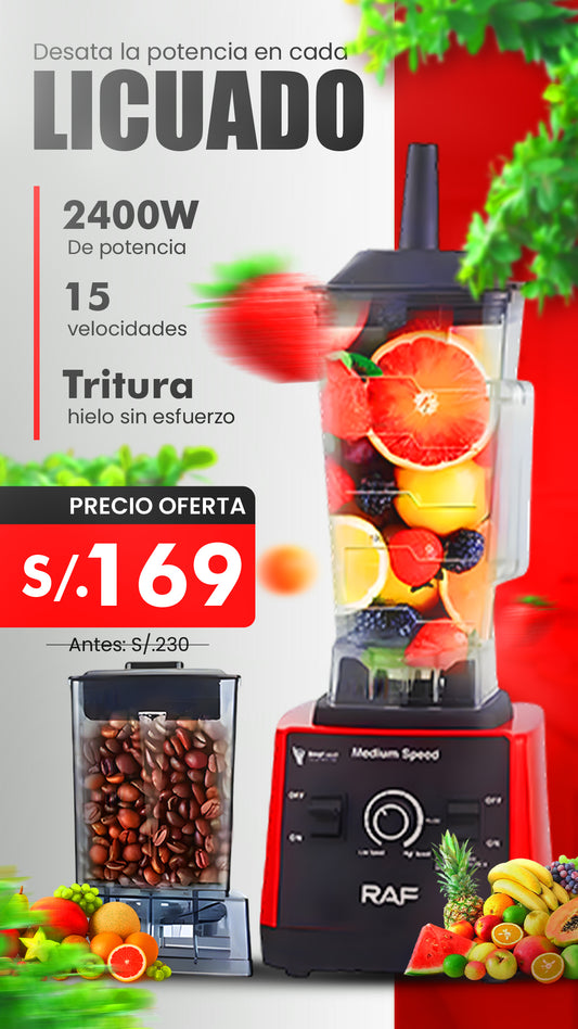 LICUADORA RAF INDUSTRIAL 2400 WTS